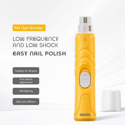 LILIPRO PG100BA Cordless 2 - Speed Nail Grinder for Dogs & Cats