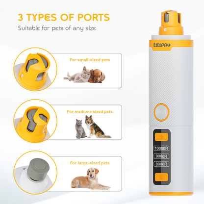 LILIPRO PG102 Cordless 3 - Speed Nail Grinder Kit for Large Pets
