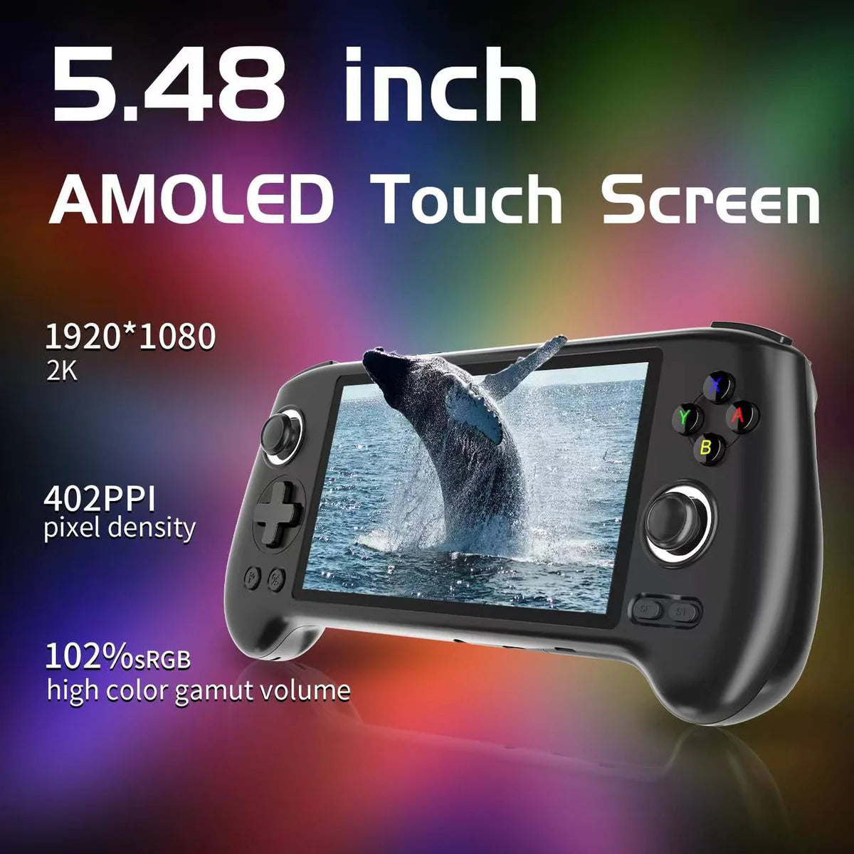 ANBERNIC RG556 Android Game Console Handheld Emulator Black Standard Version