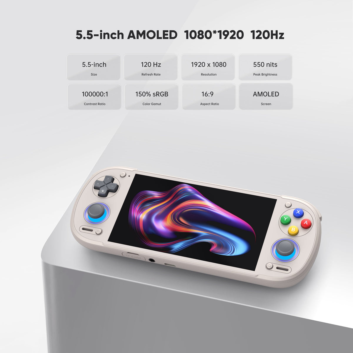 Brand-New Retroid Pocket 6 Handheld Gaming Console  – Snapdragon 8 Gen 2, 12GB RAM, 128GB Storage, Orange