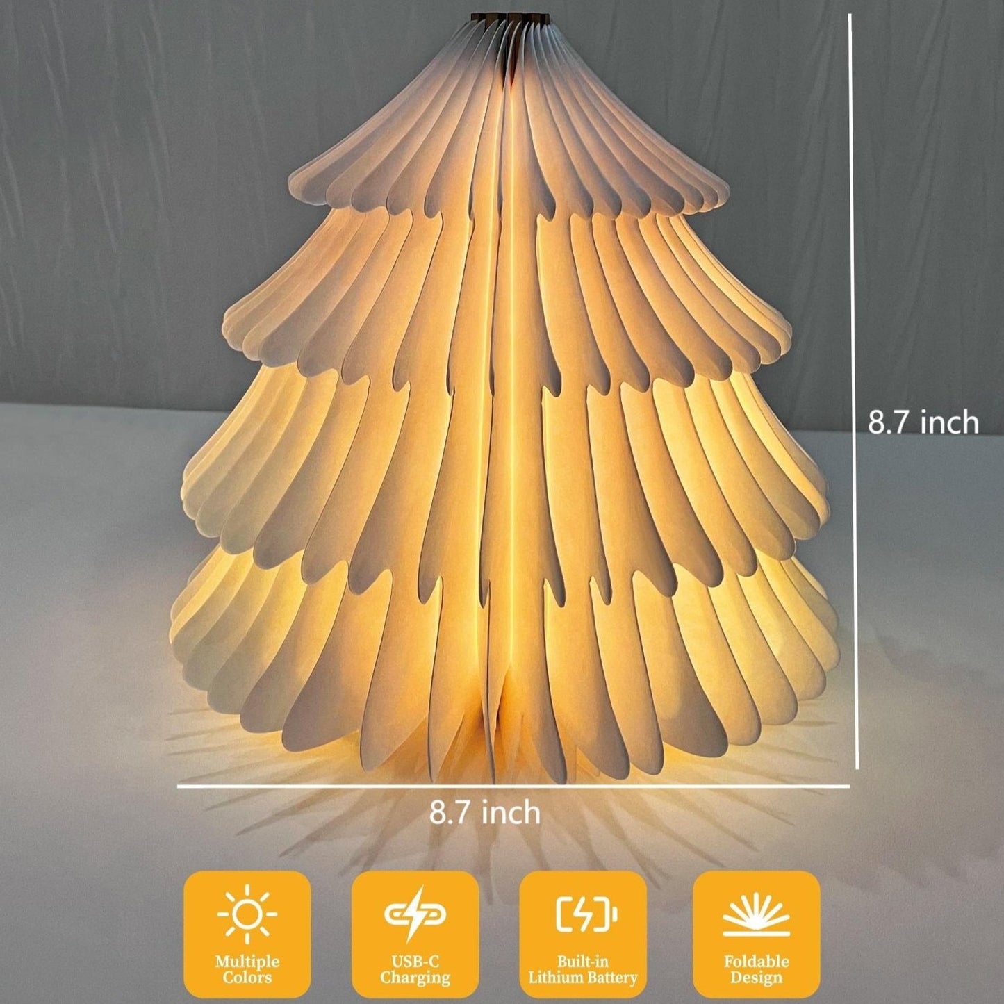 Spruce Tree Color-Changing Foldable Lamp