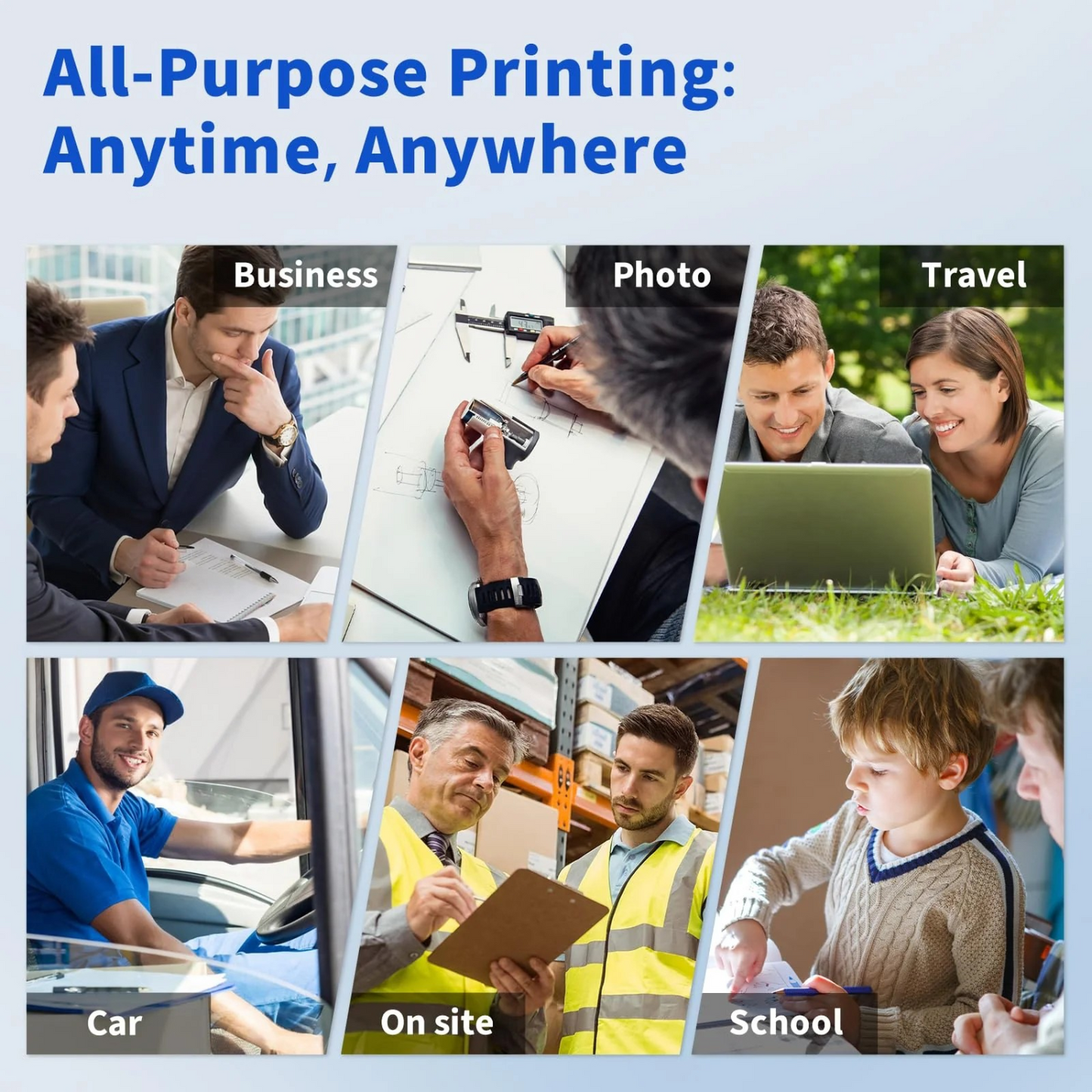 Compact wireless A4 printer for remote workers and digital nomads - perfect for home office and travel and school dorm