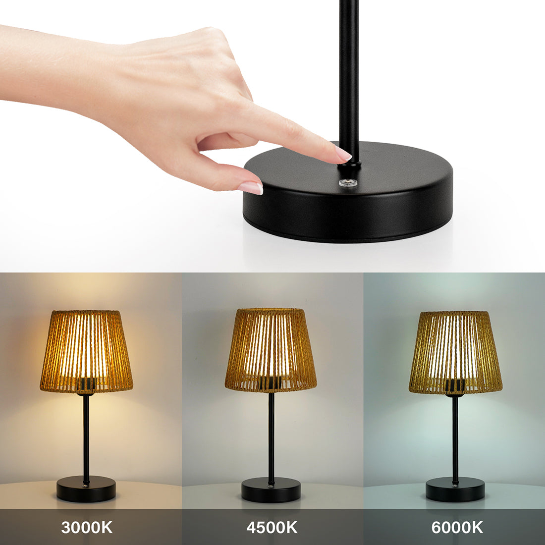 Compact and stylish double-shade table lamp providing versatile illumination for various living spaces