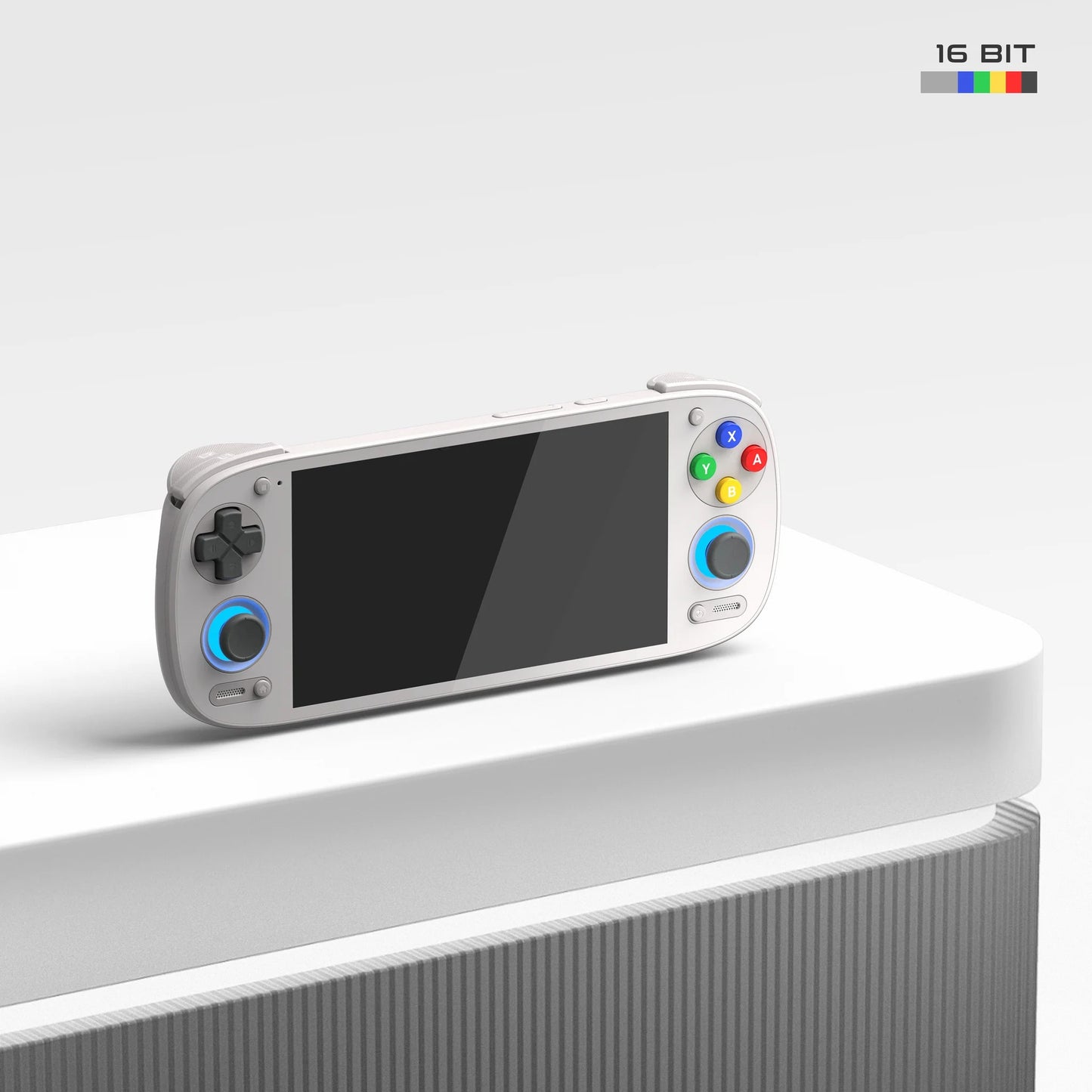 Portable gaming console with generation 8 capabilities for classic and modern game play