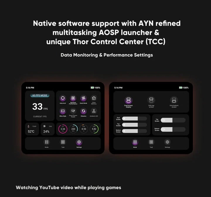 AYN Thor Max 6" Dual-AMOLED Android Gaming Console